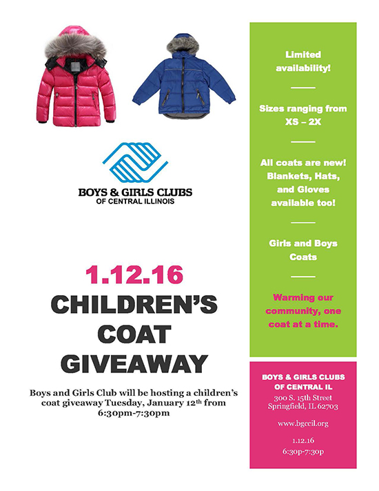 Graphic for BGC coat drive Jan. 12 2016