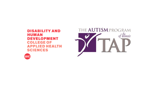 Logos for UIC Institute on Disability and Human Development and The Autism Program of Illinois