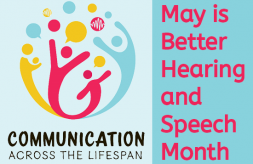 Better Hearing and Speech Month logo