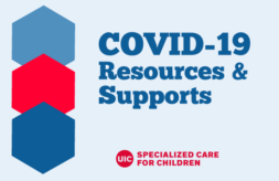 COVID-19 Resources & Supports text with DSCC logo