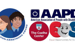 Logo for the Heumann-Armstrong Award 2022 for students with disabilities